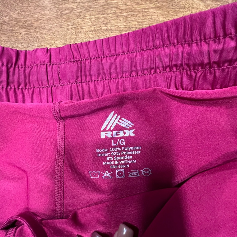 RBX Women's Fuchsia Athletic Shorts - Picture 2 of 3
